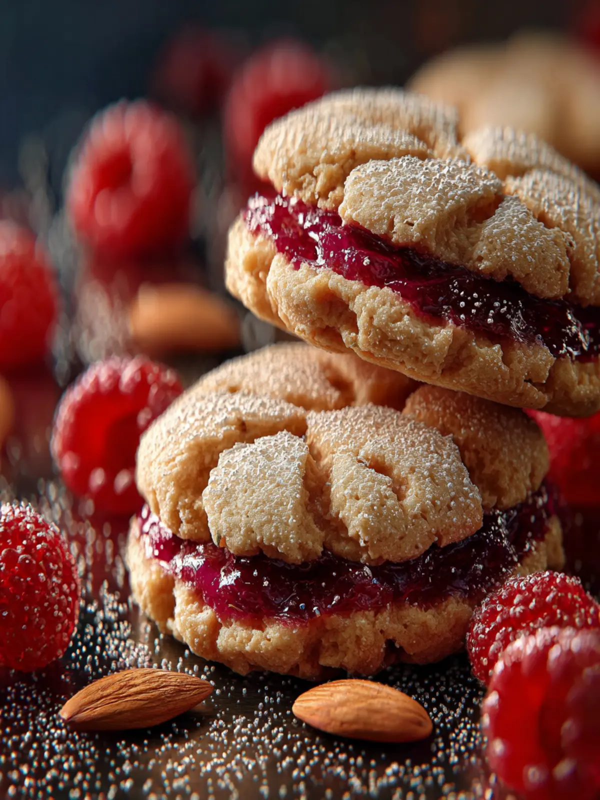 Bake Festive Raspberry-Filled Almond Cookies First Image