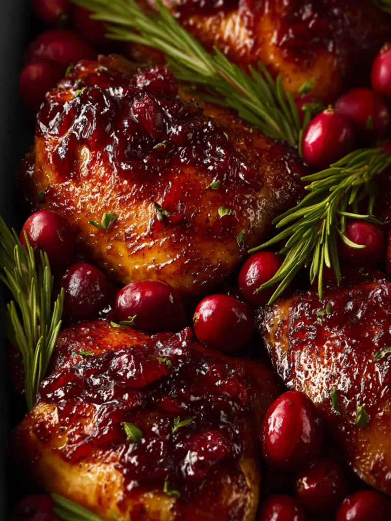 Cranberry Orange Glazed Chicken First Image