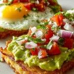 Irresistible Smashed Avocado Hash Brown Toast Recipe First Image