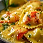 Lobster Ravioli Lemon Butter Sauce First Image