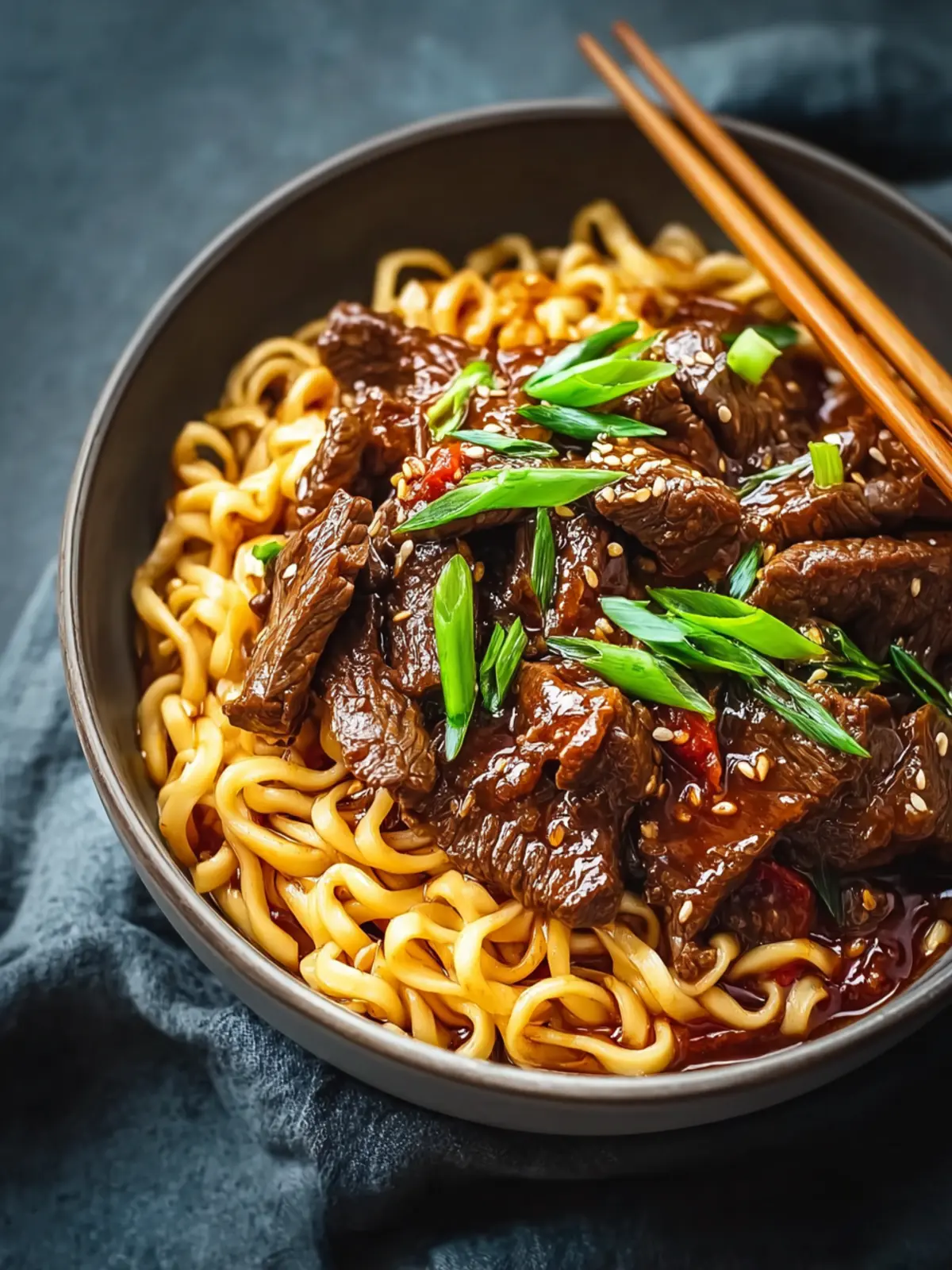 Savory Slow Cooker Korean Beef Noodles Recipe for Cozy Nights First Image