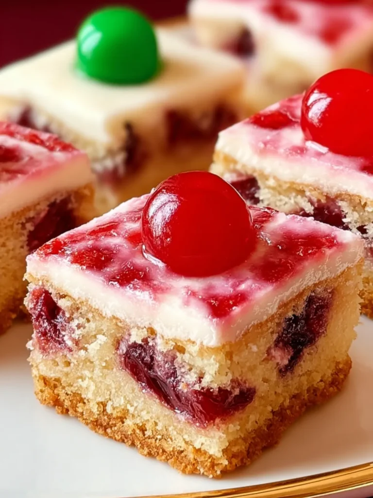 Irresistible Cherry Cake Squares: A Sweet Delight Recipe First Image