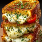 Garlic Bread Grilled Cheese First Image