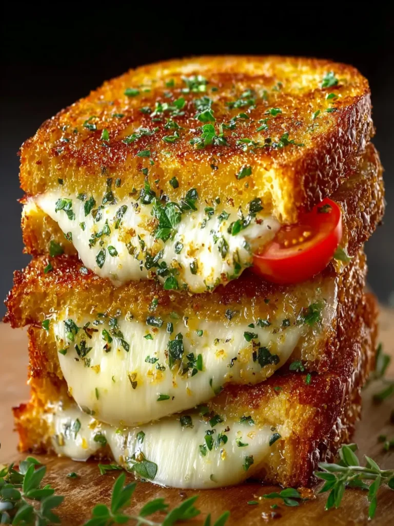 Garlic Bread Grilled Cheese First Image