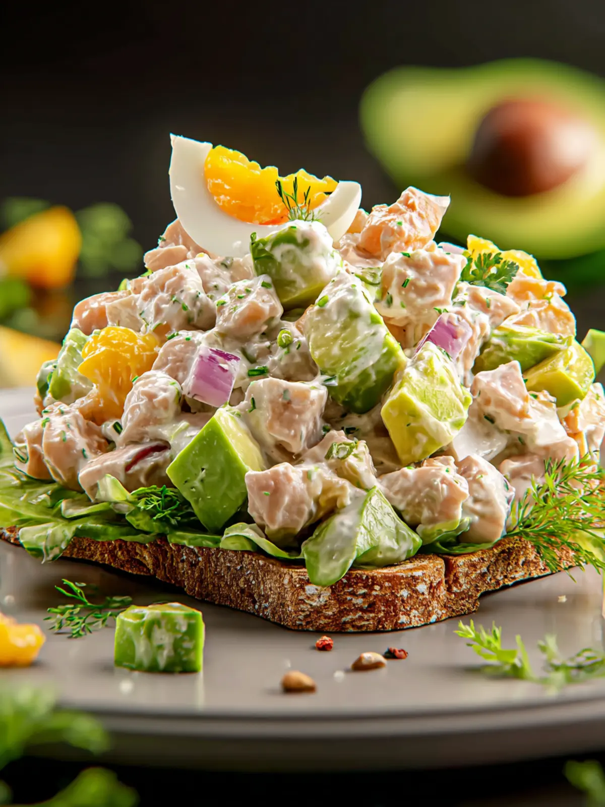 Delicious Tuna Salad with Avocado & Greek Yogurt Recipe First Image