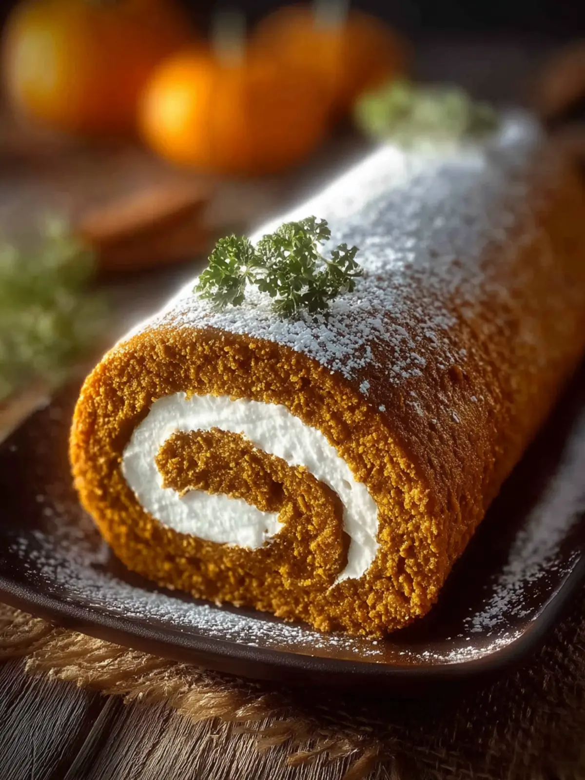 Homemade Amish Pumpkin Roll First Image