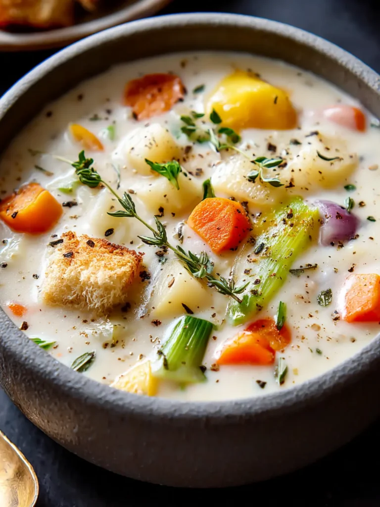 Creamy Milk Soup with Vegetables: A Comforting Delight First Image