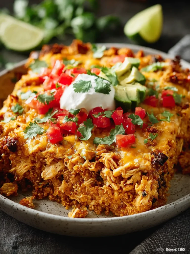 Chipotle Quinoa Casserole with Chicken First Image