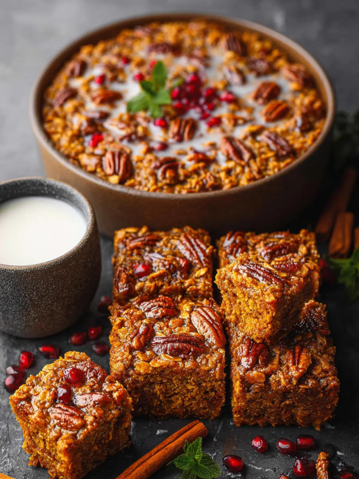 Sweet Potato Gingerbread Baked Oatmeal First Image