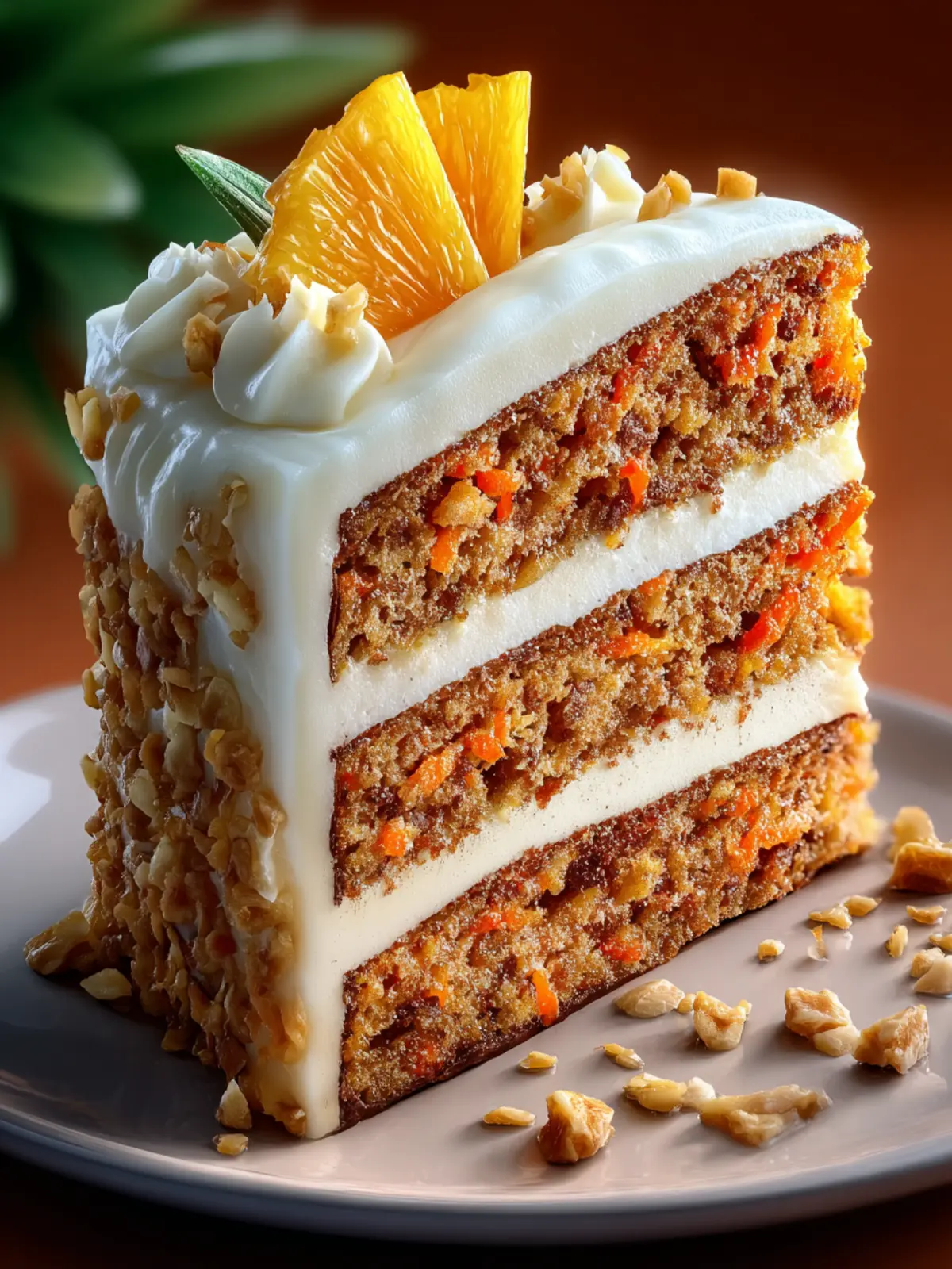 Irresistible Pineapple Carrot Cake with Cream Cheese Frosting First Image