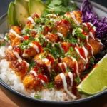 Sweet Chili Chicken Bowl with Coconut Lime Drizzle First Image