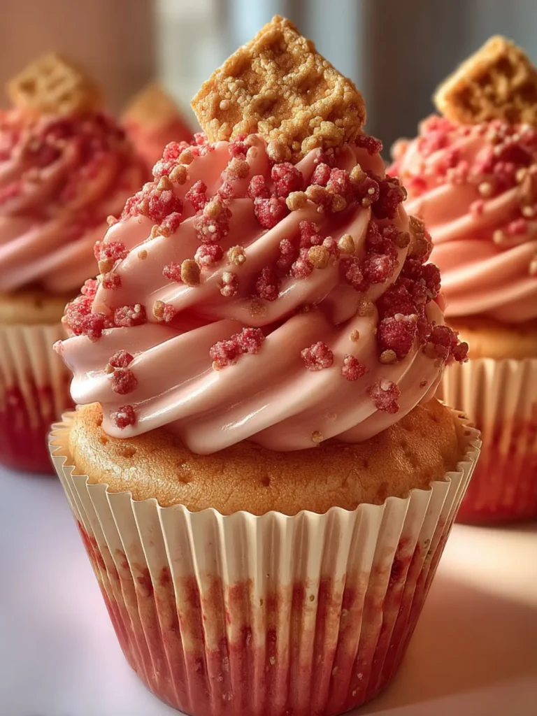 Strawberry Crunch Cupcakes: 5 Irresistible Joys Await First Image