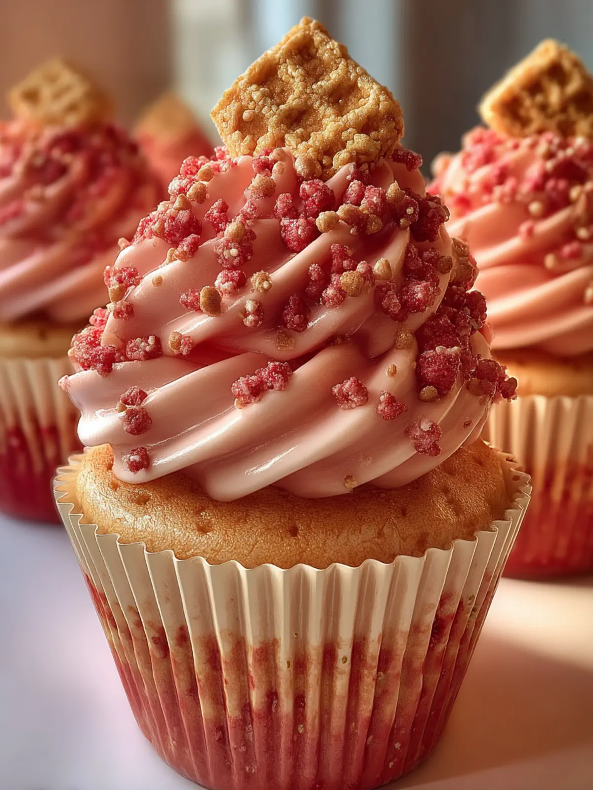 Strawberry Crunch Cupcakes: 5 Irresistible Joys Await First Image