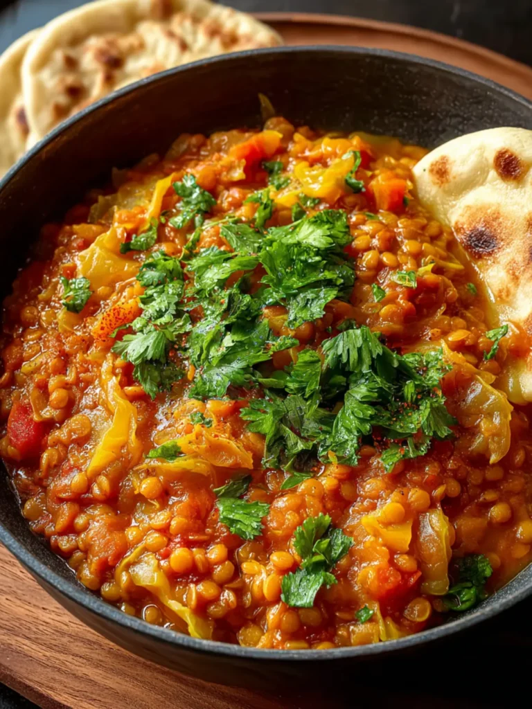 Cozy Cabbage & Lentil Vegetable Curry Recipe Delight First Image