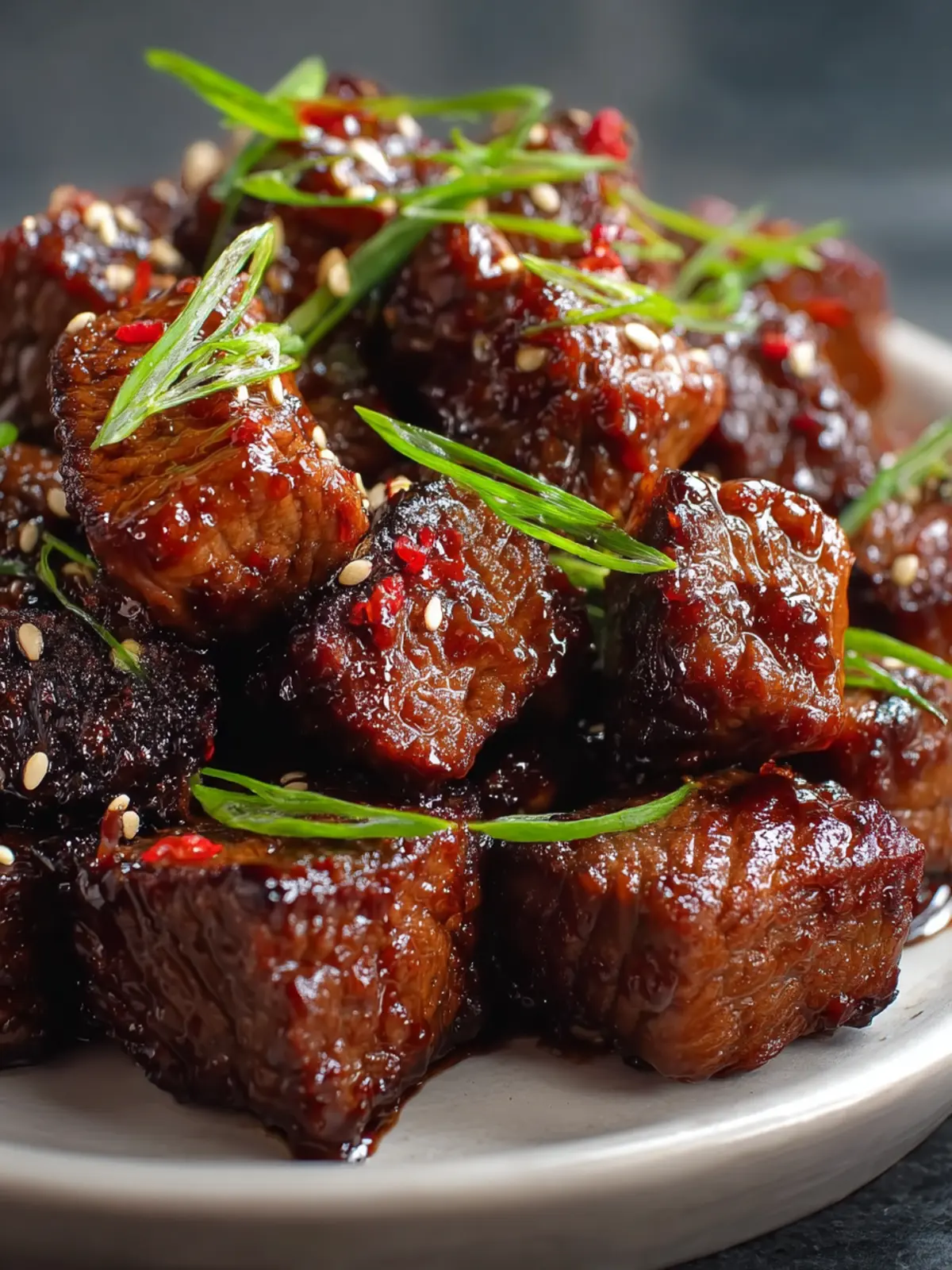 Sweet and Sticky Steak Bites First Image