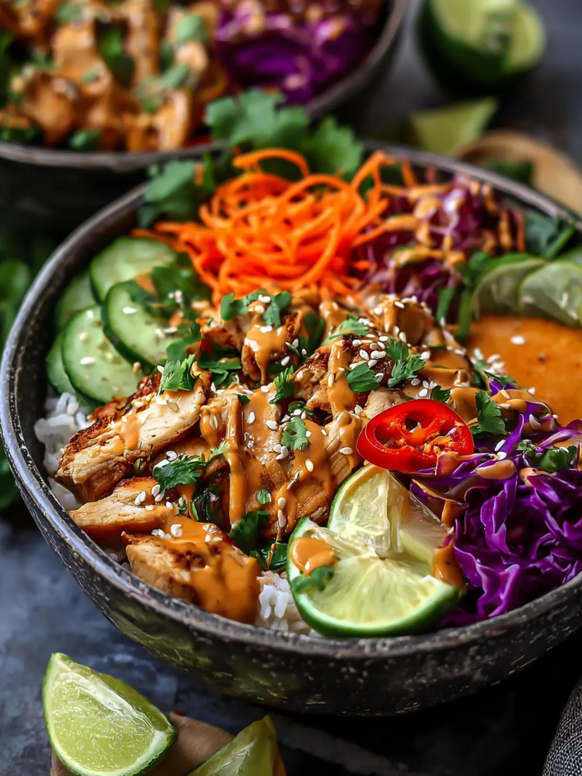 Thai Peanut Chicken Buddha Bowl First Image