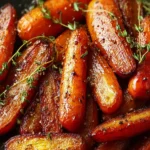 Honey Roasted Carrots with Thyme First Image
