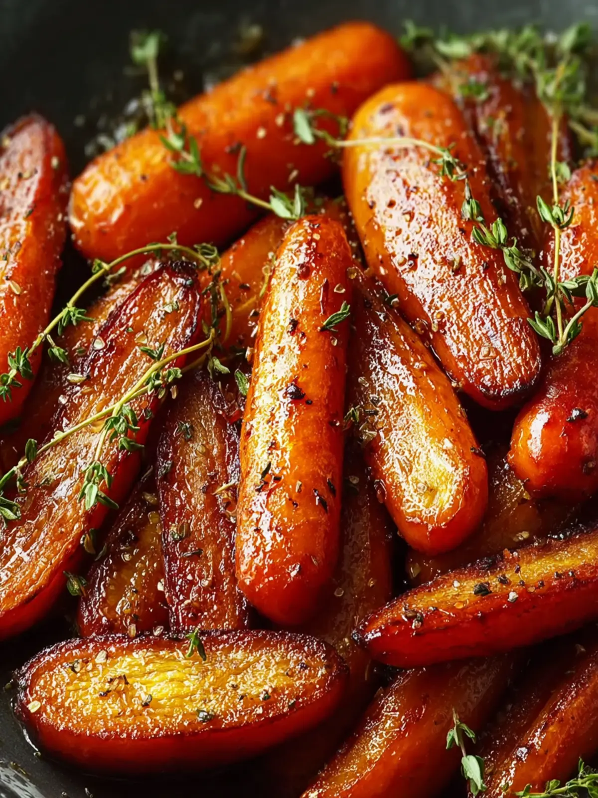Honey Roasted Carrots with Thyme First Image