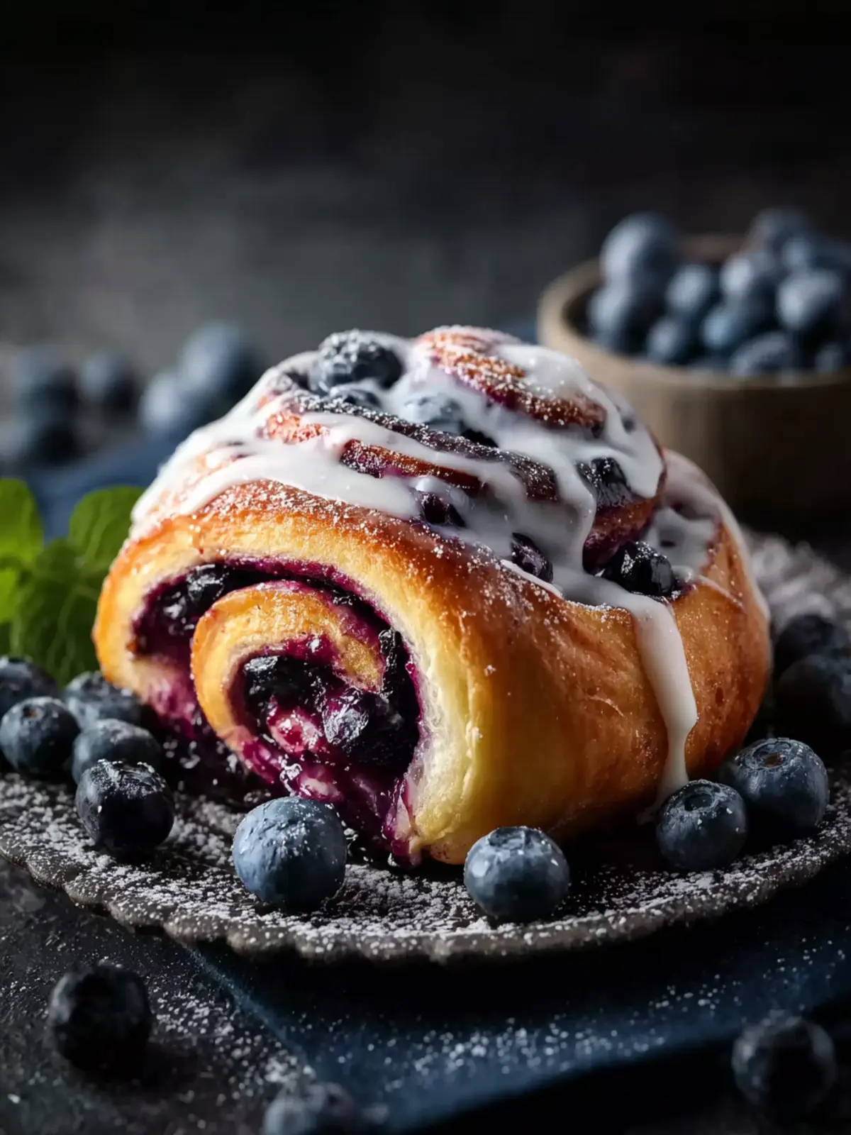 Schwedische Blaubeer-Schnecken (Swedish Blueberry Buns) First Image