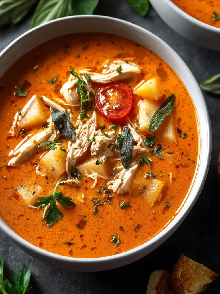 Creamy Chicken Tomato Soup: A Cozy Comfort Recipe First Image