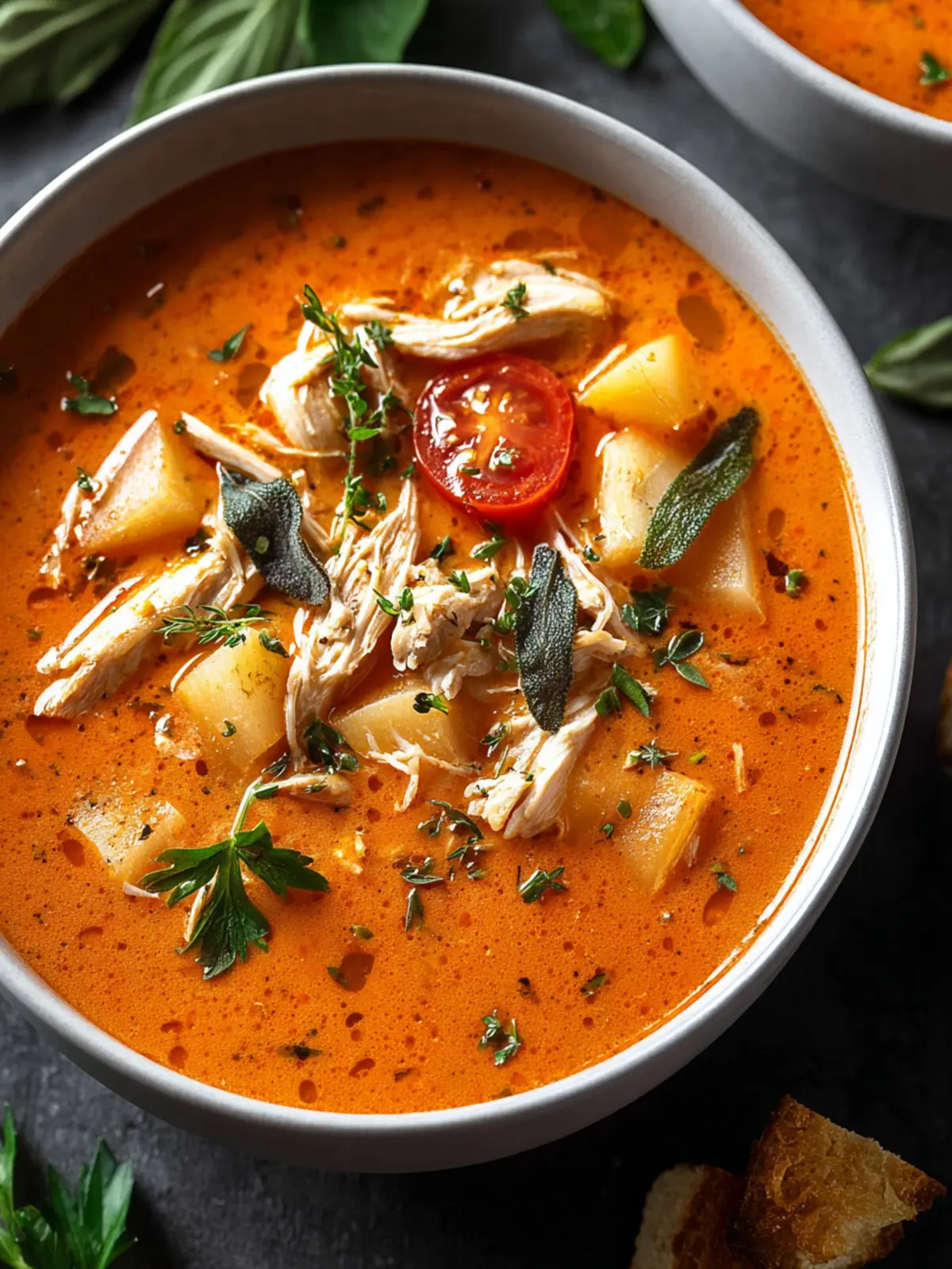 Creamy Chicken Tomato Soup: A Cozy Comfort Recipe First Image