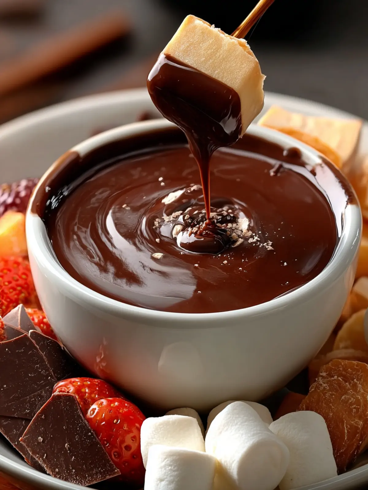 Irresistible Ginger Chocolate Fondue Recipe for Parties First Image
