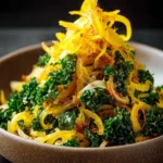 Caramelized Lemon Shredded Squash and Kale Salad First Image