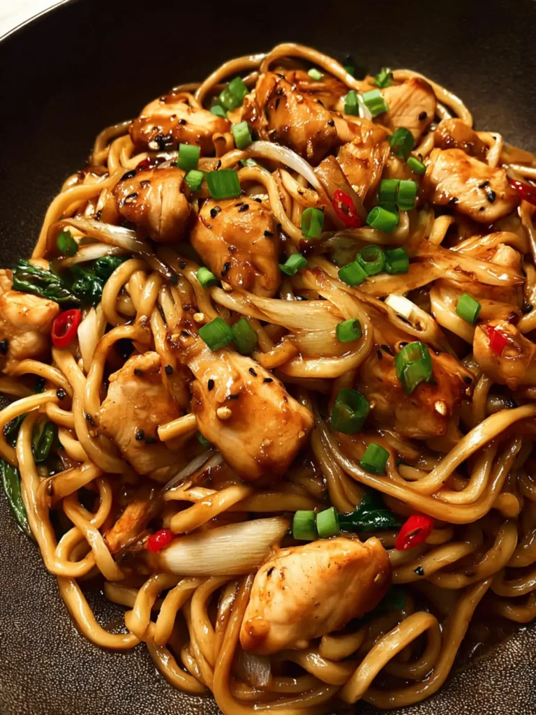Sticky Garlic Chicken Noodles: 30-Minute Flavor Bliss First Image