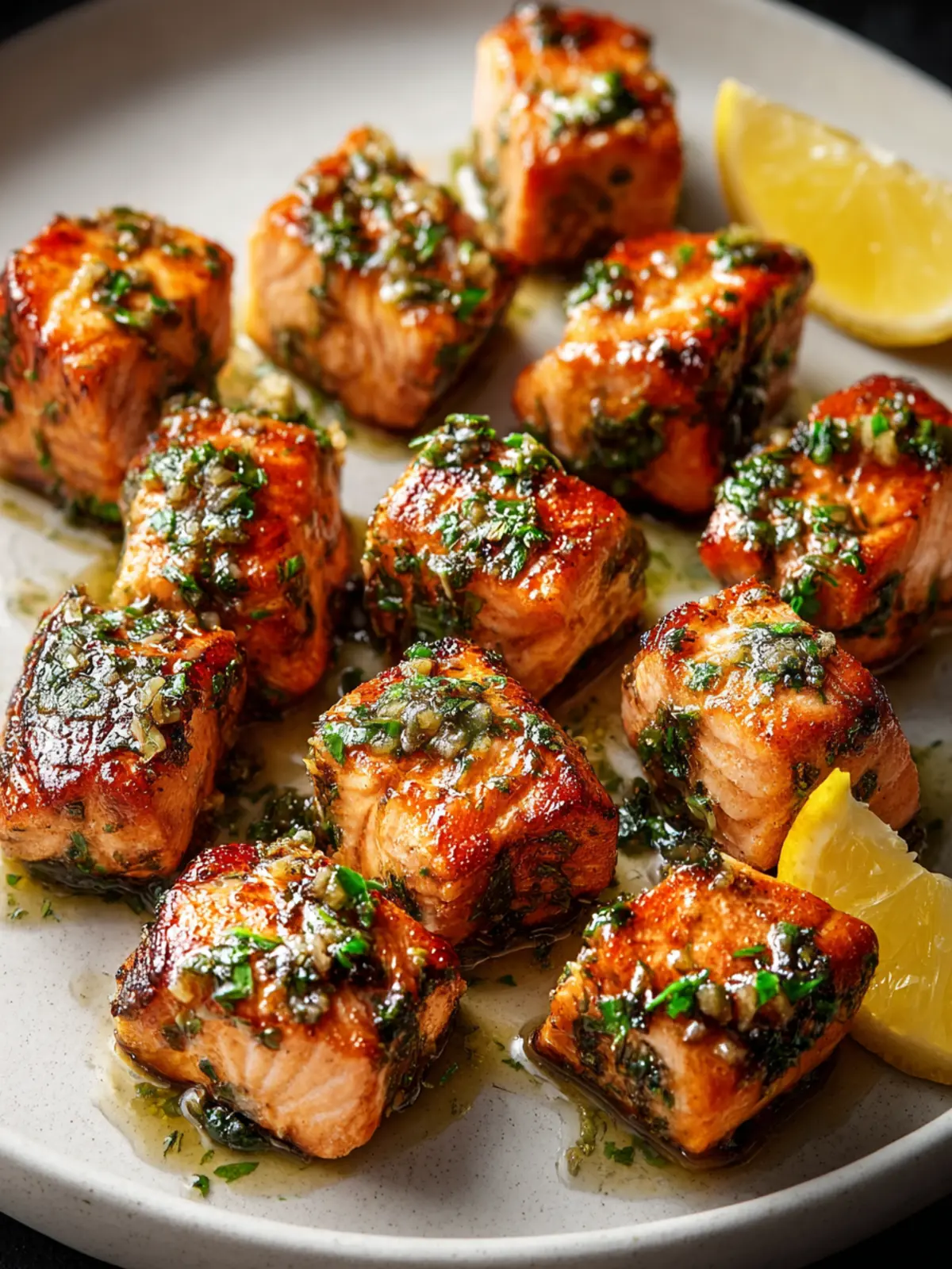 Irresistible Garlic Butter Salmon Bites – Quick & Delicious First Image