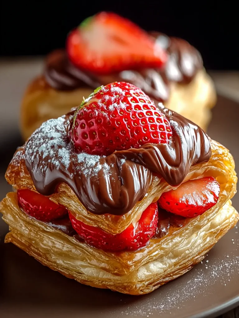 Irresistible Strawberry Nutella Puff Pastry Recipe Delight First Image