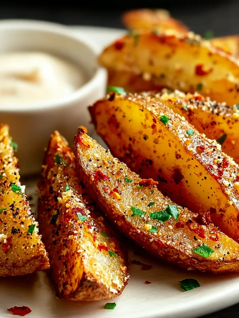 Crispy Garlic Parmesan Potato Wedges: A Flavor Explosion First Image