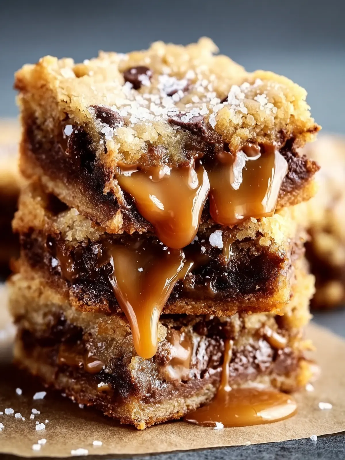 Salted Caramel Chocolate Chip Cookie Bars: 7 Ultimate Gooey Layers First Image