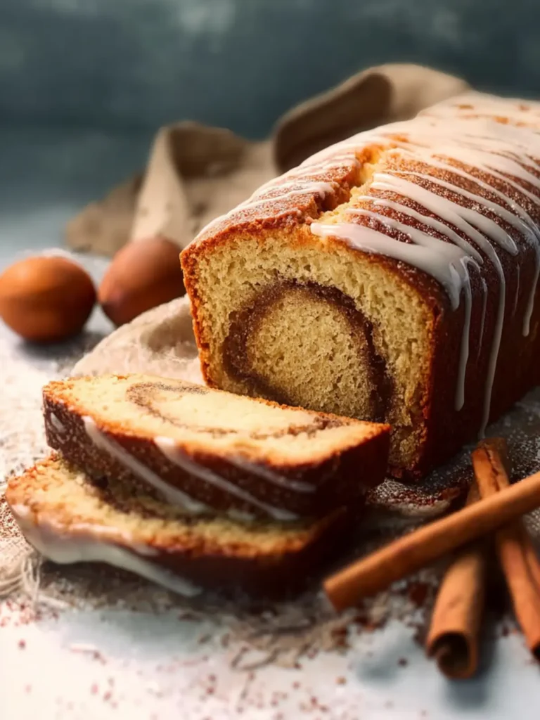 Cinnamon Keto Eggnog Bread First Image
