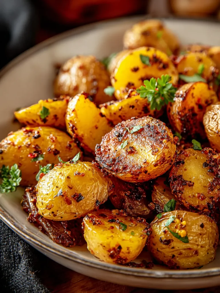 Cozy Winter Dinner: Honey Mustard Roasted Potatoes Recipe First Image