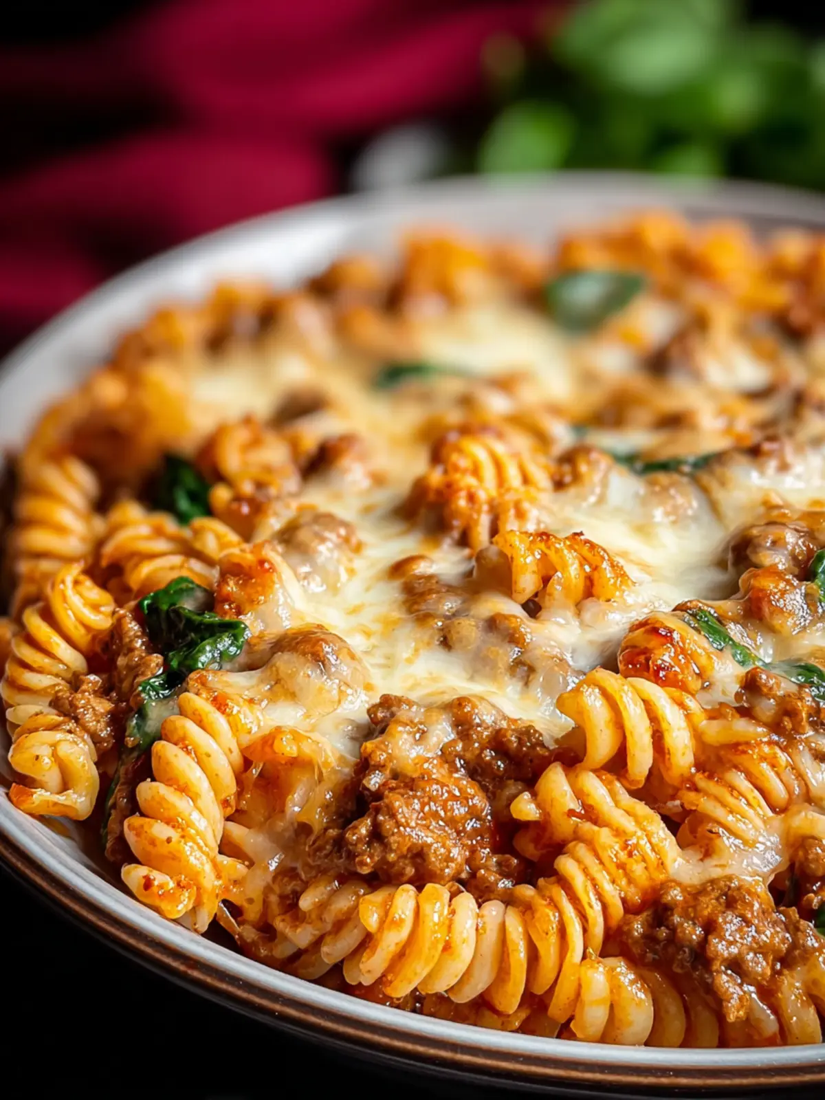 Irresistible Cheesy Rotini Beef Bake for Comfort Food Lovers First Image