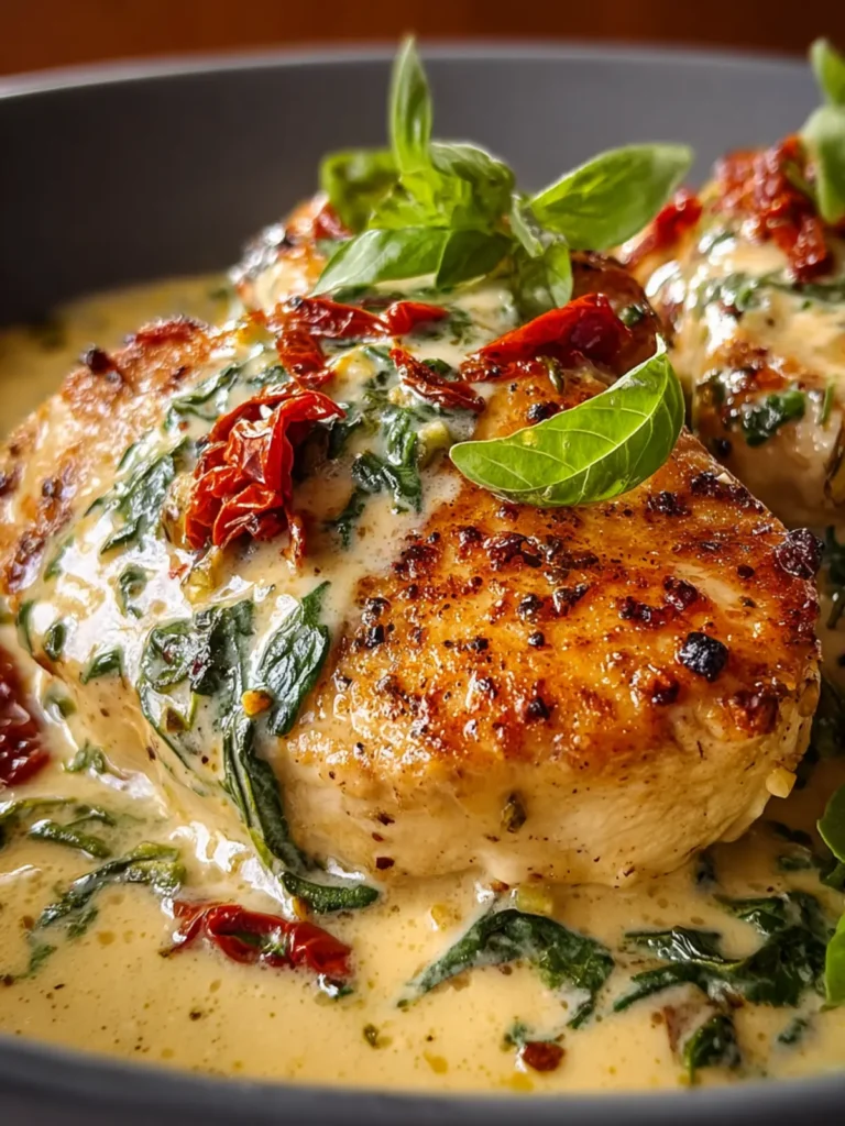 Crockpot Tuscan Chicken is the Creamy Dream Dinner! First Image