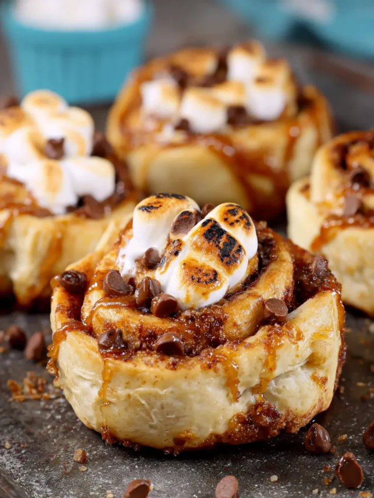 Peanut Butter S’mores Sweet Rolls First Image