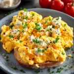 High-Protein Scrambled Eggs with Cottage Cheese First Image