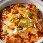 Crock Pot Chicken Enchilada Casserole First Image