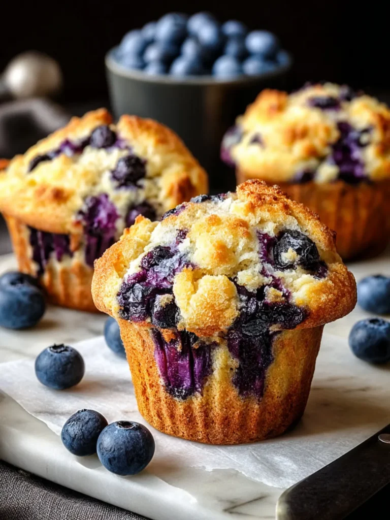 Irresistible Blueberry Cottage Cheese Muffins Recipe First Image