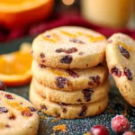 Cranberry Orange Shortbread Cookies – A Festive Treat First Image