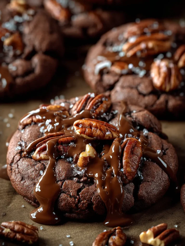 Chocolate Turtle Cookies First Image