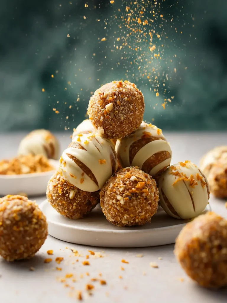 No-Bake Carrot Cake Protein Balls First Image