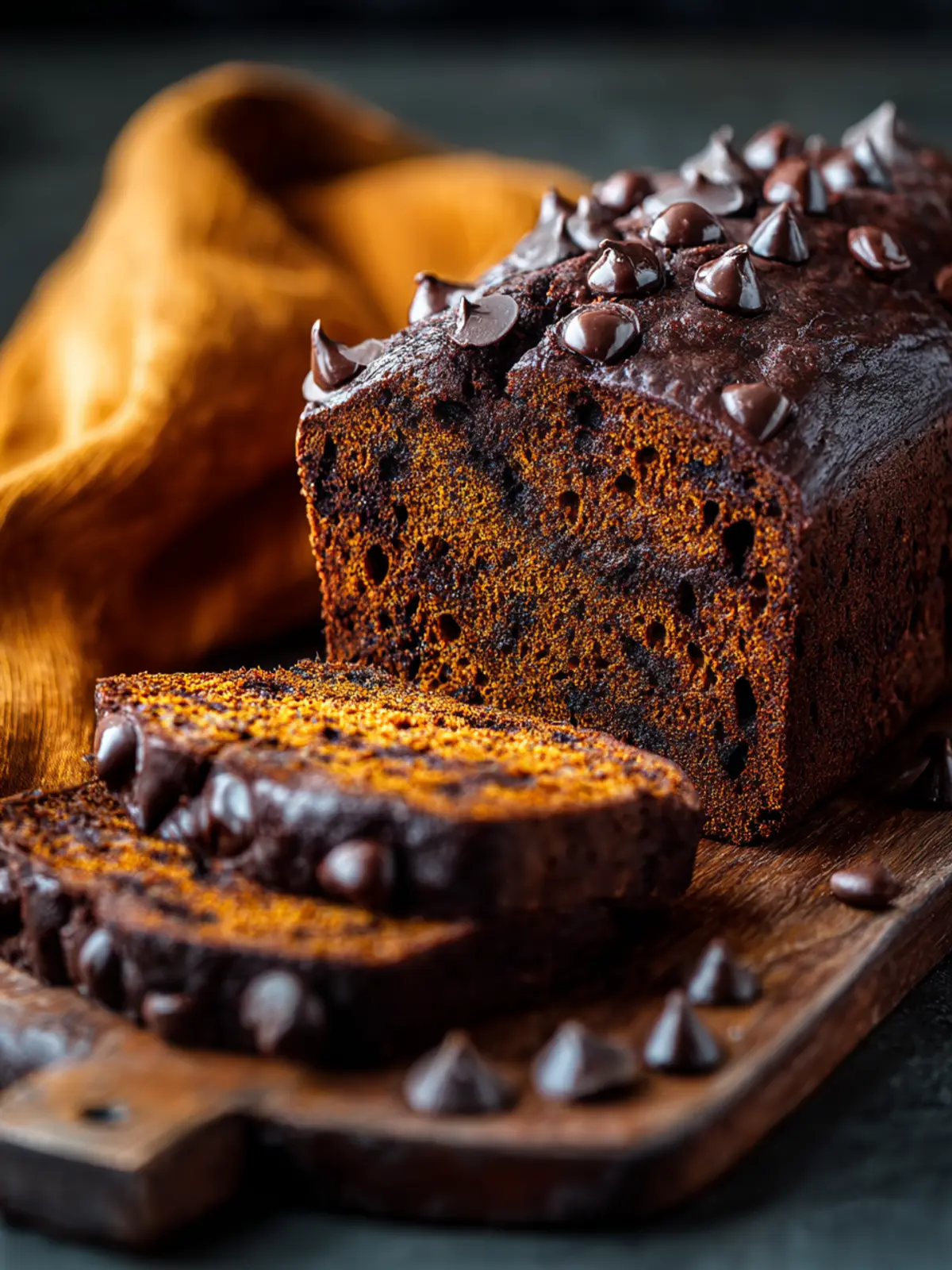 Irresistible Moist Chocolate Pumpkin Bread Recipe First Image