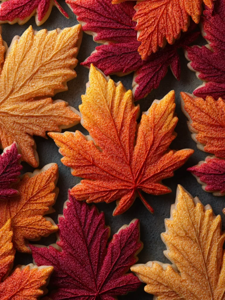 Fall Leaf Sugar Cookies First Image