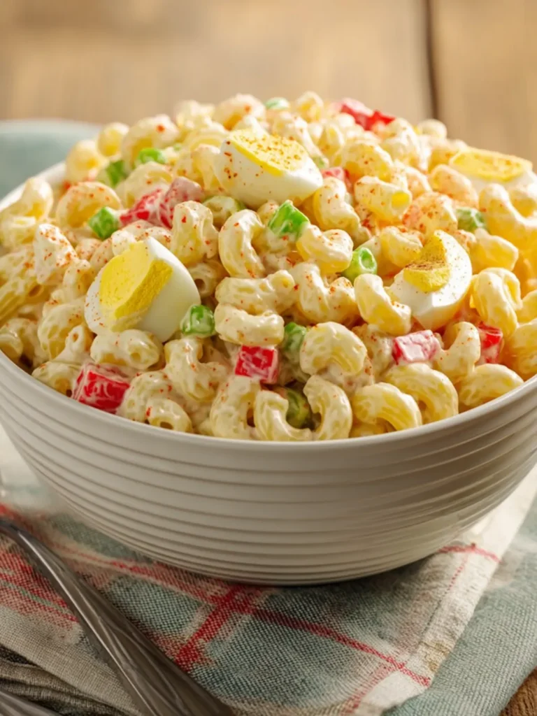 Creamy and Old Fashioned Classic Southern Macaroni Salad First Image