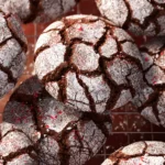 Chocolate Peppermint Crinkle Cookies First Image