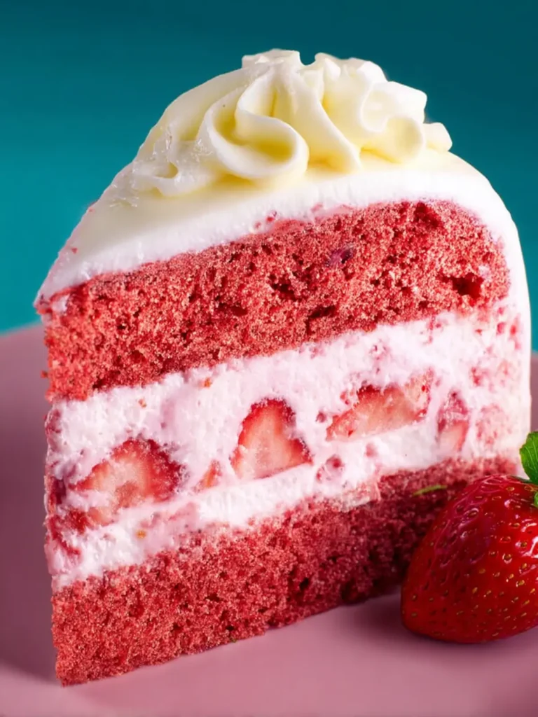 vegan strawberry cake First Image