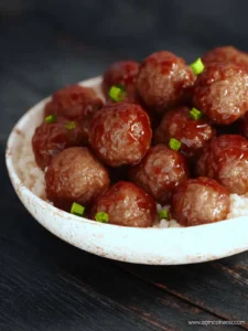 Crockpot Sweet and Sour Meatballs First Image