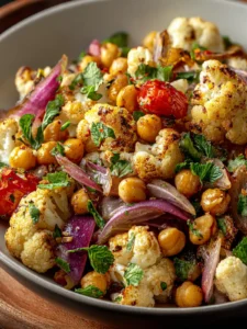 Irresistible Chickpea and Roasted Cauliflower Salad First Image